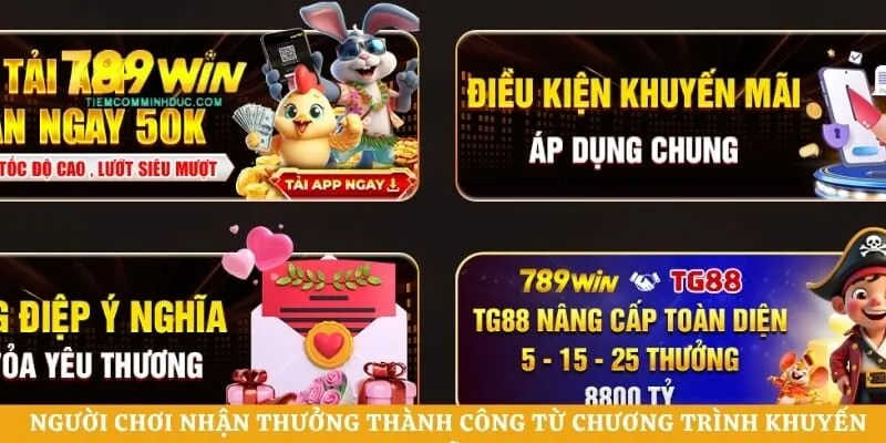 Người chơi nhận thưởng thành công từ chương trình khuyến mãi